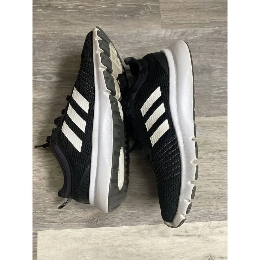 Adidas Womens Cloudfoam LVL 02009 Black Running Shoes Sneakers Size 9